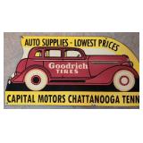 Porcelain B.F.Goodrich Tires Capital Motors sign