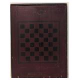 Vintage Folk Art Wooden Checker Board
