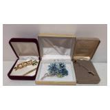 3 Vintage costume pins