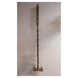 Vintage Tramp / Folk Art 4 ball wood Whinsey Chain