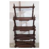 Vintage Mahogany 5 tier Etagere stand