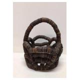 Antique large Tramp / Folk art bottle cap basket