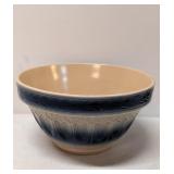 William Sonoma Mixing Bowl - Yellow with blue band