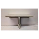 Antique Folk Art Cream wall shelf