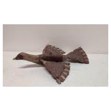 Vintage Tramp Folk Art Carved wood bird Decoy