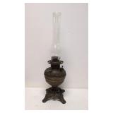 Antique 1897 Matthews & Willard oil lamp
