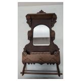 Vintage Victorian Folk Art Wall Shelf