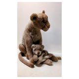 Vintage Huge Steiff Puma with child  -  Mohair