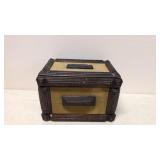 Antique Tramp art lidded box