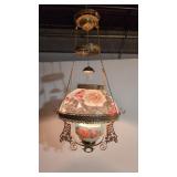 Antique Victorian Adjustable Electrified Chandelir