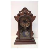 Antique Ingram Walnut Shelf clock with Alarm