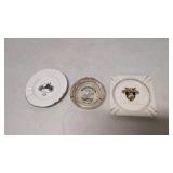 3 Advertising Ashtrays