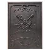 1800s Antique ornamental cast iron Fireplace cover