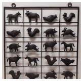 Vintage Folk Art metal wall decor