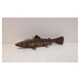 Vintage 1940s Folk Art Muskie Spear Fishing Decoy
