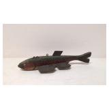 Vintage 1940s Folk Art Rainbow Trout spear decoy