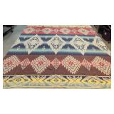 Vintage Indian inspired design camp blanket