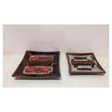 Two Vintage Mid Century Modern Ashtrays