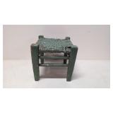 Primitive hand made stool woven splint seat