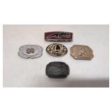 (5) Vintage Assorted style Belt Buckles