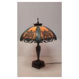 Meyda Tiffany Slag Glass Table Lamp