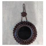 Vintage Unique Intricately Tooled leather frame