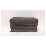 Vintage Tramp Art Jewelry Box