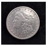 1901 - D Morgan Silver Dollar