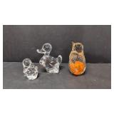 3 Cystal Paper weights