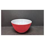 Red Pyrex # 402 B - 32 mixing bowl