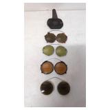 Vintage 4 pair of clip on sunglasses