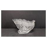 Gorham German Crystal Sleigh Center piece bowl