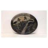 Antique Folk Art painted Tray