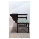 Vintage 1940s mahogany Gossip Bench