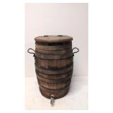Antique Wooden Water Barrel with spout