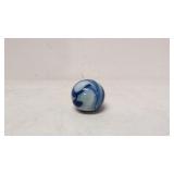 Vintage Blue & White Agate swirl gear shifter knob