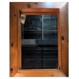 large Pine framed mirror