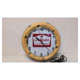 Vintage Pulaski Milk Electric Adv. Store Clock