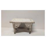 Antique white step stool