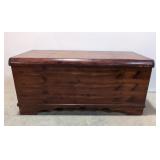 Vintage 1940s solid Cedar blanket chest