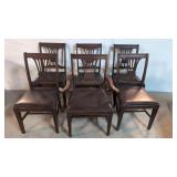 (6) mahogany dining chairs