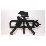 Vintage Metal Butcher shop store sign