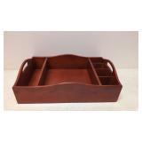 Buffet Caddy Tray Cherry finished wood