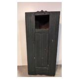 Antique Folk Art 1 door 1 drawer corner cabinet