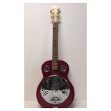 Vintage Red Dobro Resonator Guitar