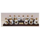 The 12 Gold on Porcelain Zodiac Bells