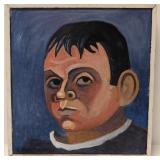 1960 Self Portrait painting on board