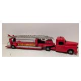 Vintage 1950s Structo Hydraulic ladder  truck