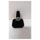 Emerald and diamond dinner ring