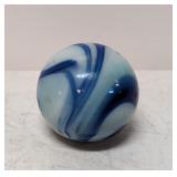 Vintage Blue & White Agate swirl gear shift knob
